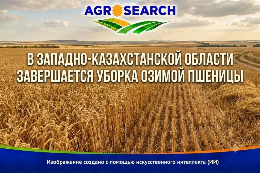 Winter Wheat Harvest Nears Completion in West Kazakhstan Region