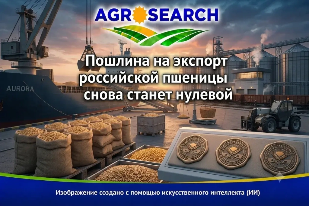 Пошлина на экспорт российской пшеницы снова станет нулевой