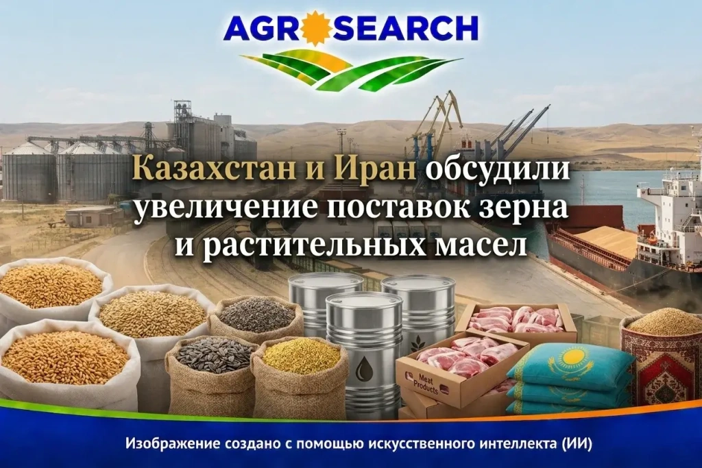 Казахстан и Иран обсудили увеличение поставок зерна и растительных масел