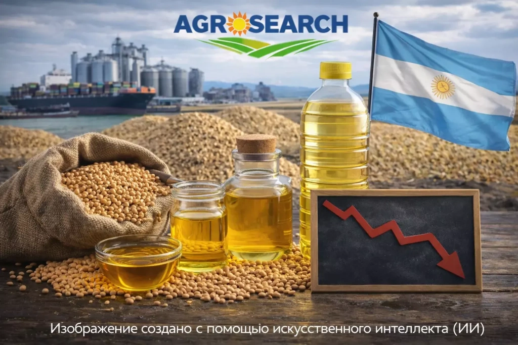 Global soybean oil exports decline amid reduced soybean processing in Argentina